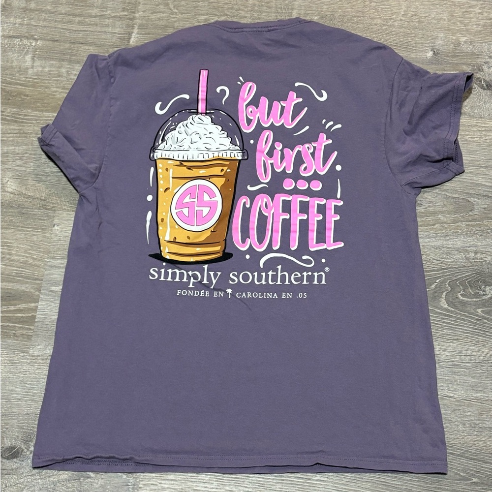 Simply Southern T-Shirt “But First Coffee”
